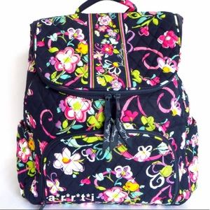 Vera Bradley laptop backpack “ribbons” print